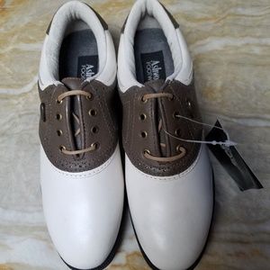 Womens Ashworth Classic Leather Golf Shoes New